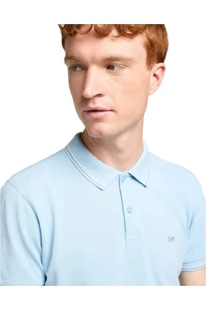 Lee PIQUE POLO HEATHER BLUE SKY - M