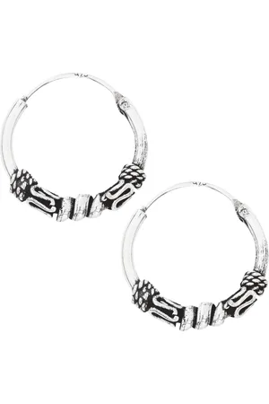 etNox Ornament Creolen Oorbel standaard Zilver - Basics