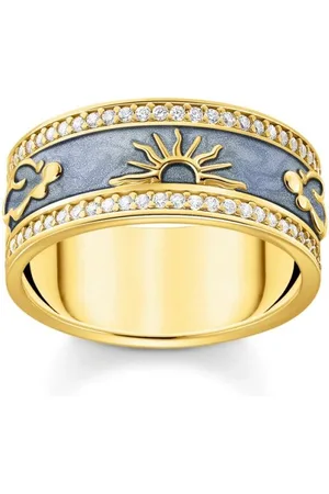 Thomas Sabo TR2450-565-1-52 - Ring - Dames - 925er Zilver geel verguld - ringmaat 52