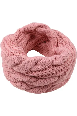 Merkloos 130x28cm dikke gebreide sjaal voor dames - winterwol ronde milieuvriendelijke warme gehaakte sjaal - modieuze geribbelde gebreide sjaal - gebreide gedraaide sjaal - warme effen wollen sjaal voor buiten