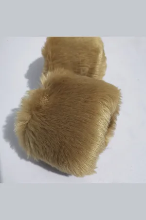 Merkloos 1 paar Faux Fur Korte Pols Manchet Winter Pols Manchet Warmers Fuzzy Pols Manchet voor Vrouwen Meisjes Gunsten, Winter Pols Manchet