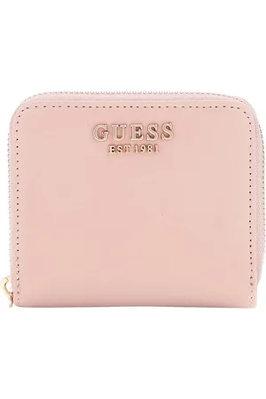 Guess Portemonnee Laurel SLG Small Zip Around Wallet Roze