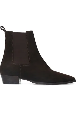 Manfield Dames - Bruine suède chelsea boots