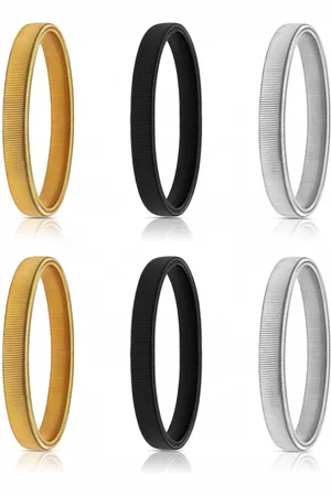 Merkloos Mouwophouder - 6 stuks - Sleeve holder - Classic - Elastisch - Dames Heren - Sleeve holders - Elastische Metalen Armbanden - Metalen Mouwhouders