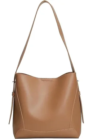Merkloos Dames Schoudertas-PU-leren schoudertas-Handtassen-schoudertas dames-handtas -met zakken en magnetische drukknoop