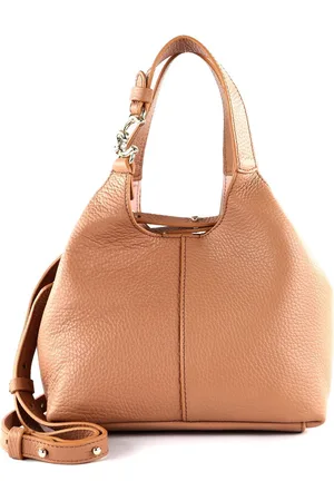 Coccinelle Leren Handtas Schoudertas C-Easy Crossbody Bag Beige