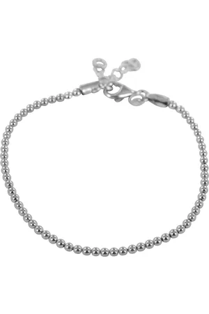 Silventi 9NBSAM-190003 Zilveren Armband - Dames - Bolletjes - 3 mm - 16,5 + 3 cm - Rhodium