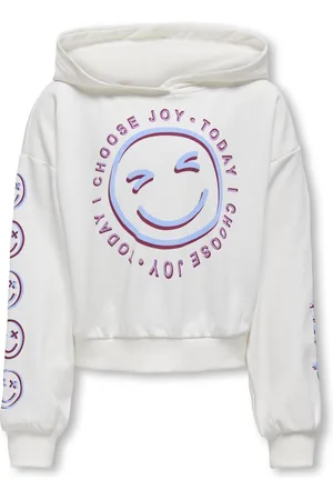 ONLY Kids Hoodie Smile Life Junior