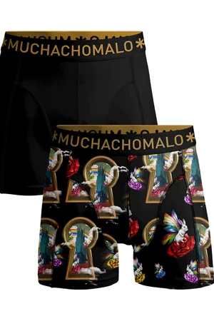 Muchachomalo 2-pack onderbroeken voor mannen-Elastisch Katoen-Boxershorts