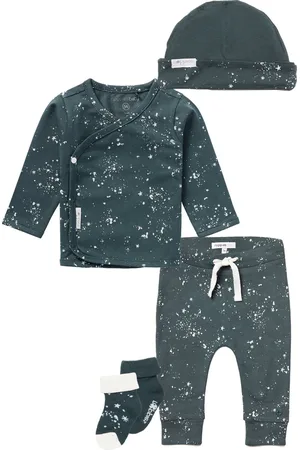 Noppies Kledingset - 5delig - Broek Jos Dark Slade - Shirt Gale Dark Slade - 2 paar sokken Milo Dark Slade