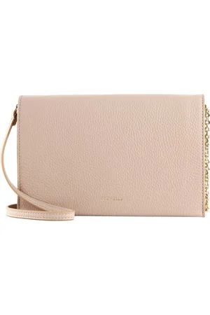 Coccinelle Leren Koppeling Schoudertas Dandy Mini Bag Beige