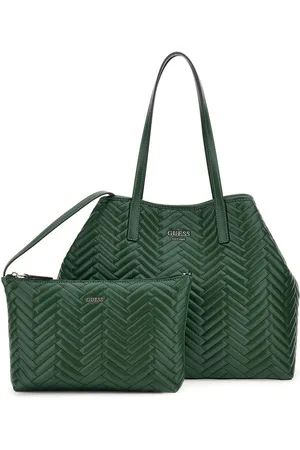 Guess Shopper Schoudertas Vikky II Large 2 In 1 Tote Bag Donkergroen