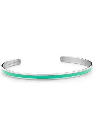 Key Moments 8KM B00527 Stalen Open Bangle - One-size (60 x 50 x 4 mm) - / Mint