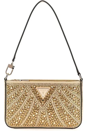 Guess Schoudertas Beauvoir Mini Top Zip Shoulder Bag Goudkleurig