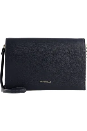 Coccinelle Leren Koppeling Schoudertas Dandy Mini Bag Donkerblauw