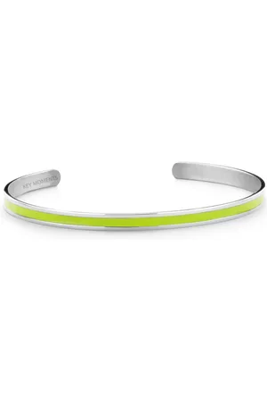 Key Moments 8KM B00531 Stalen Open Bangle - One-size (60 x 50 x 4 mm) - / Groen