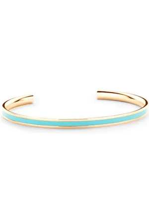 Key Moments 8KM B00534 Stalen Open Bangle - One-size (60 x 50 x 4 mm) - / Blauw