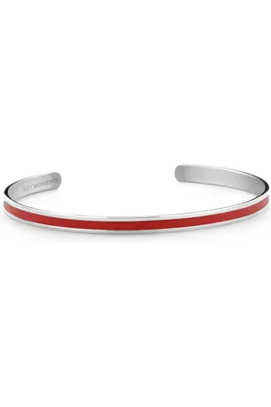 Key Moments 8KM B00528 Stalen Open Bangle - One-size (60 x 50 x 4 mm) - / Rood