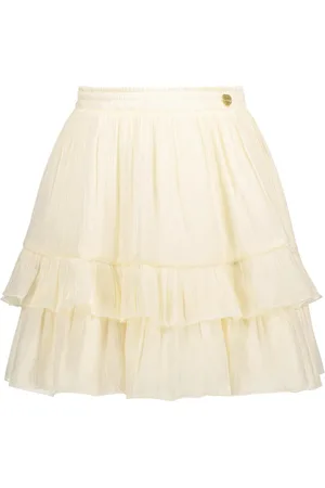 Le Chic Zomer rok meisjes Off wit - silky voile - Tamar