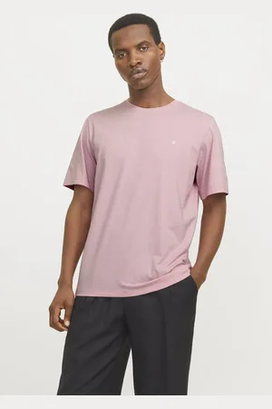 JACK & JONES JACK&JONES JJEPAULOS TEE SS CREW NECK NOOS Heren T-shirt - Pink Nectar Melange
