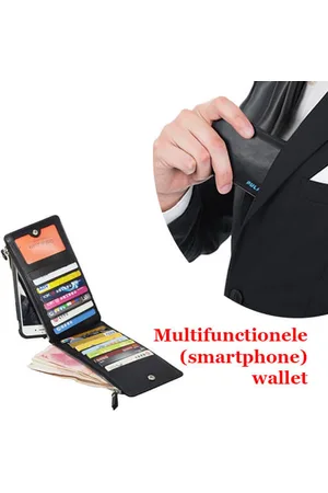 Merkloos Multifunctionele Smartphone Wallet met 19 Vakken