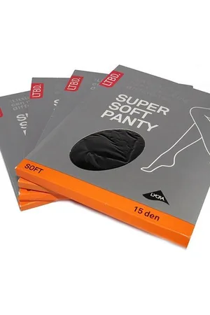 Merkloos 5-Paar LTBD Super Soft 15 den Panty in 44-46