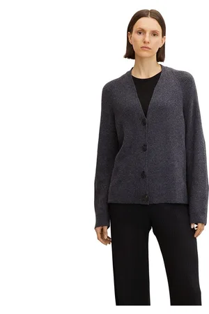 TOM TAILOR Knit rib cardigan Dames Vest