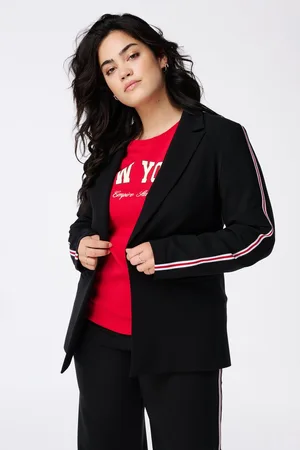 MS Mode Blazer Blazer met contrast streep