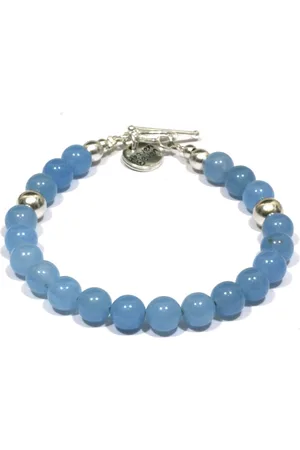 Heaven Eleven Heren Armband aquamarijn 8mm