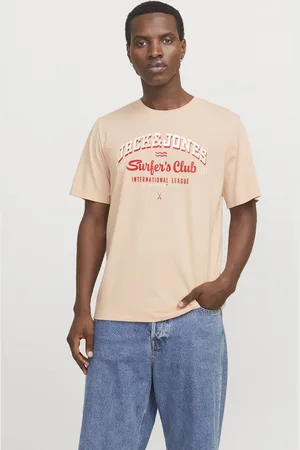 JACK & JONES JACK&JONES JJELOGO TEE SS O-NECK 2 COL SS25 SN Heren T-shirt - Peach Parfait Melange