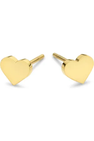 CO88 Oorbellen Dames - Oorstekers - Hart - Ø6mm - Staal - - 8CE-70300