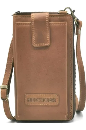 Hillburry Telefoontas-Portemonnee bruin - (bxhxd) ca. 11cm x 19cm x 3cm
