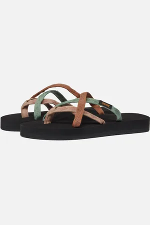 Teva W Olowahu Dames Slippers - /Bruin/Groen