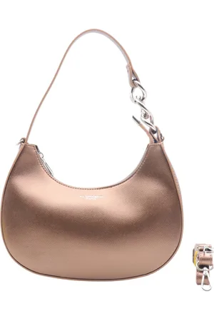 Flora & CO Handtas - schoudertas - bruin metallic