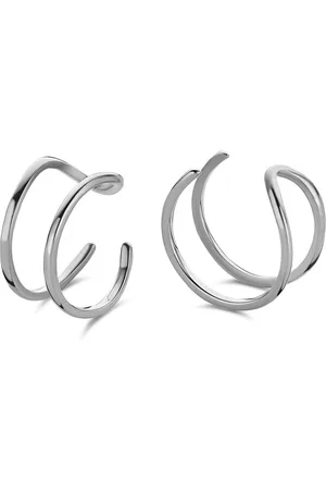 CO88 CO88 8CE-70398 Stalen Oorbel - Oorklem - Earcuff - Dames - 7 mm Breed - 10 mm Doorsnee