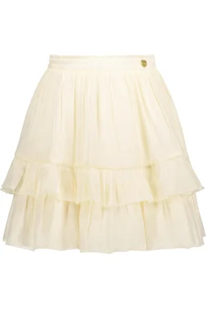 Le Chic Zomer rok meisjes Off wit - silky voile - Tamar