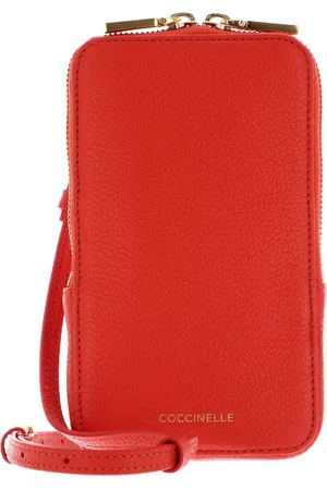 Coccinelle Leren Telefoontasje Flor Hi-Tech Phone Bag Oranje