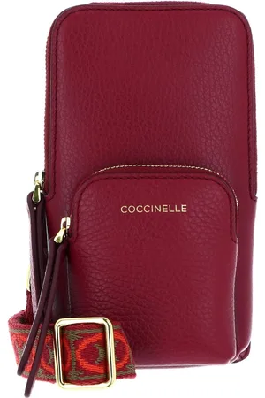 Coccinelle Leren Telefoontasje Pixie Hi-Tech Phone Bag (rood)paars