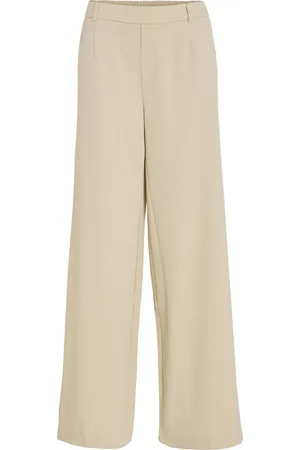 VILA Broek Vivarone Hw Wide Pant - Noos 14087407 Sandshell Dames
