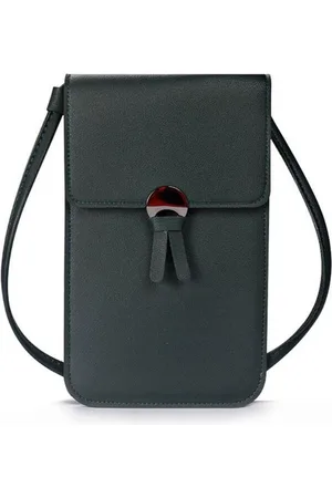Amodi Mobiele Telefoon Tasje Vrouw Meisje - Crossbodytas - Telefoontasje - Donker groen - 20 x 12 x 0.50 (H x B x D)
