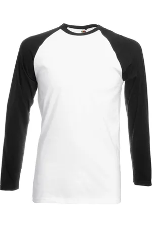 Fruit Of The Loom 5 pack Longsleeve T-shirts /Wit XXL