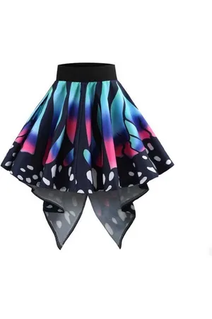 Merkloos Lange wijde rok vlinder print - Cosplay - Dierenprint - Kostuum