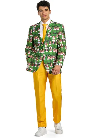 OppoSuits Elf Suit - Heren Pak - Officieel Elf Kostuum - Veelkleurig - EU62