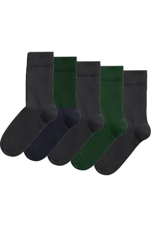 Björn Borg Unisex essential 5P sokken zwart & groen