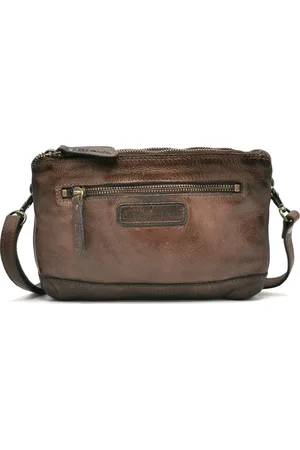 Hillburry Schoudertas-Clutch met vakjes Gewassen Leer - (bxhxd) ca. 22cm x 15cm x 2,5cm