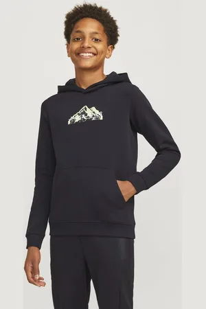 JACK & JONES JCOMOUNTAIN LOGO SWEAT HOOD SN JNR Jongens Trui