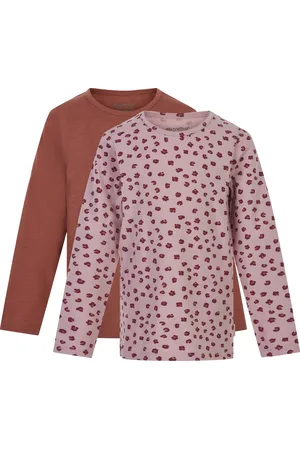 Minymo Kinder Longsleeve Basic 35 Langarm Shirt(2er Pack) Violet Ice-116