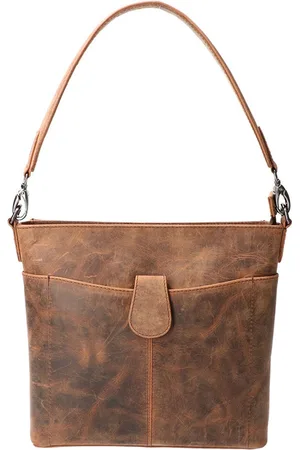 LEATHER DESIGN Hand / Schoudertas hunter