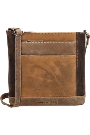 Hide & Stitches Kleine Crossbodytas / Schoudertas Dames - Leer - Himalaya