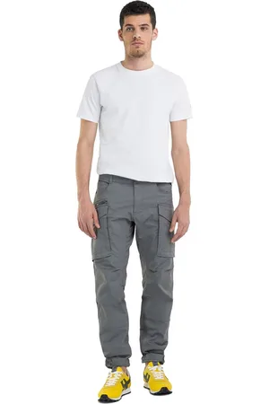 Replay Heren Cargo Broek COMFORT COTTON TWILL comfort/relaxed Groen 40W / 34L Volwassenen
